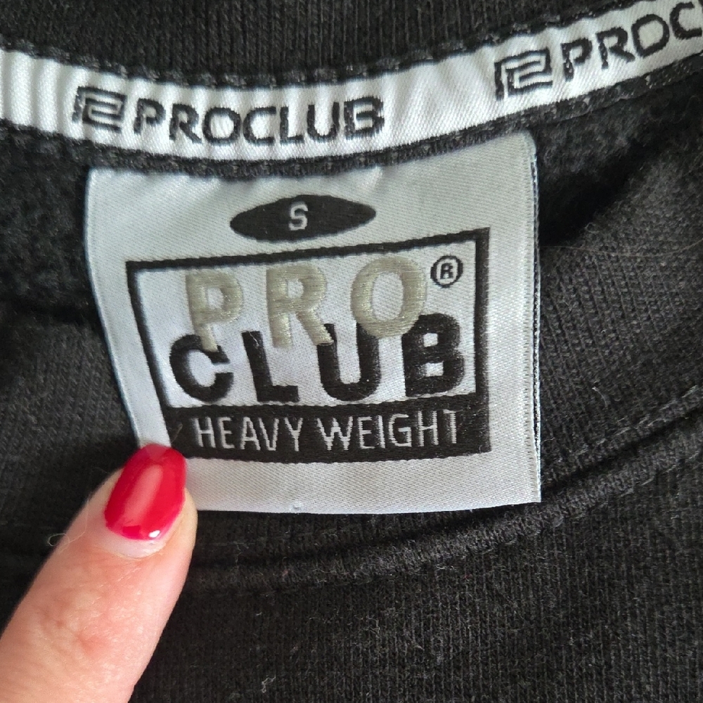 Pro Club Men's Black Crewneck Sweater